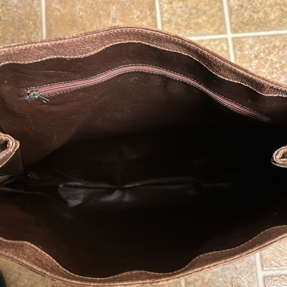 Vintage Gucci Supreme Beige Brown Fabulous Tote Bag Leather Handle Gold Accents - Picture 8 of 16